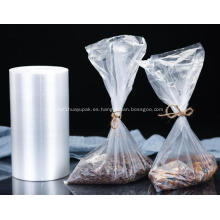 Bolsa de rollo de plástico transparente para envasado de alimentos